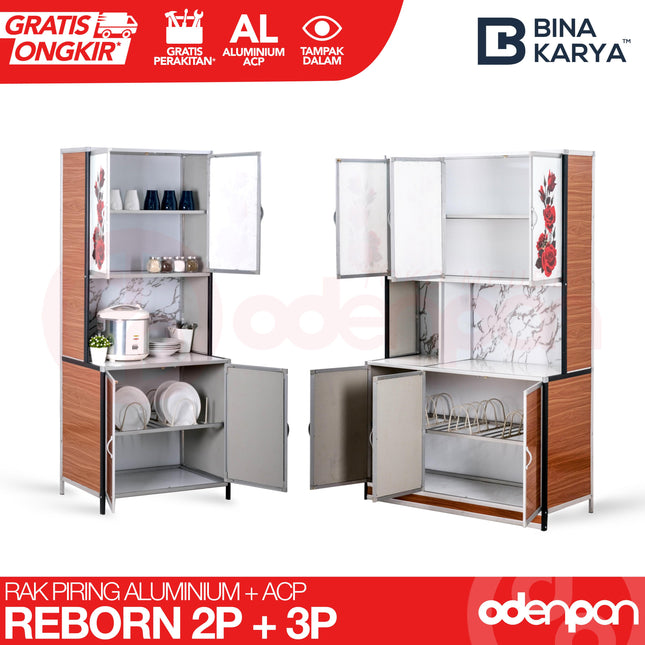 BINA KARYA - REBORN Lemari / Rak Piring 2 Pintu ACP