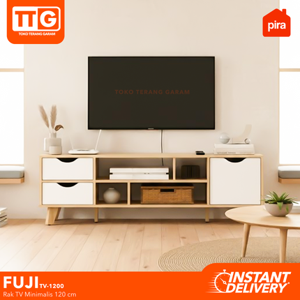 PIRA  OX - FUJI TV 1200 Meja / Rak TV  Dengan Pintu & Laci 120 cm