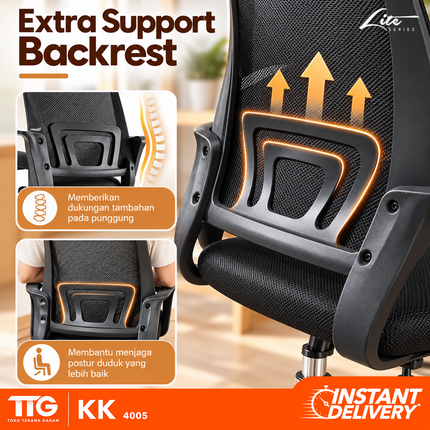 TGF - KK 4005 Kursi Jaring Kantor Hidrolik