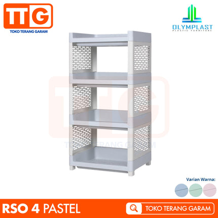 OLYMPLAST - RSO 04 Rak Plastik Serbaguna Dapur Toilet 4 Susun