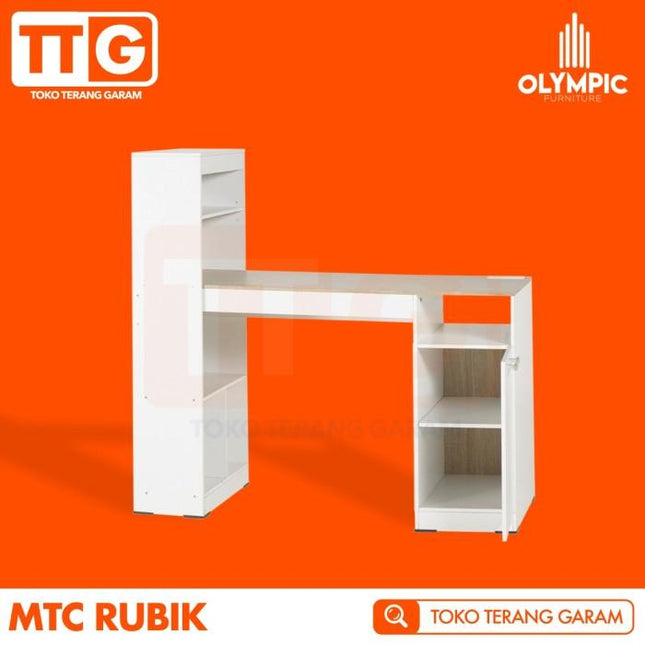 OLYMPIC - MTC RUBIK Meja Kantor / Belajar / Tulis Dengan Rak