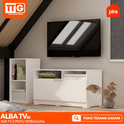 PIRA - ALBA TV 80 Meja / Rak TV Minimalis 80 cm