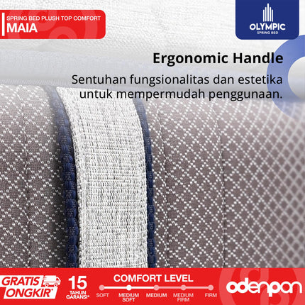OLYMPIC - MAIA Kasur Spring Bed Mattress Garansi Plush Top Comfort Foam