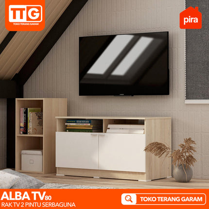 PIRA - ALBA TV 80 Meja / Rak TV Minimalis 80 cm