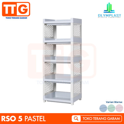 OLYMPLAST - RSO 05 Rak Plastik Serbaguna Dapur Toilet 5 Susun