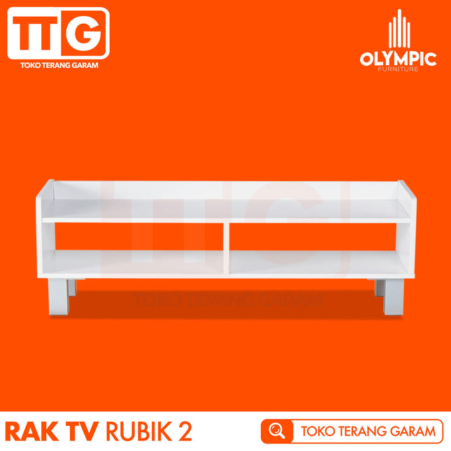 OLYMPIC - RTV RUBIK 02 Meja / Rak TV Minimalis 80 cm
