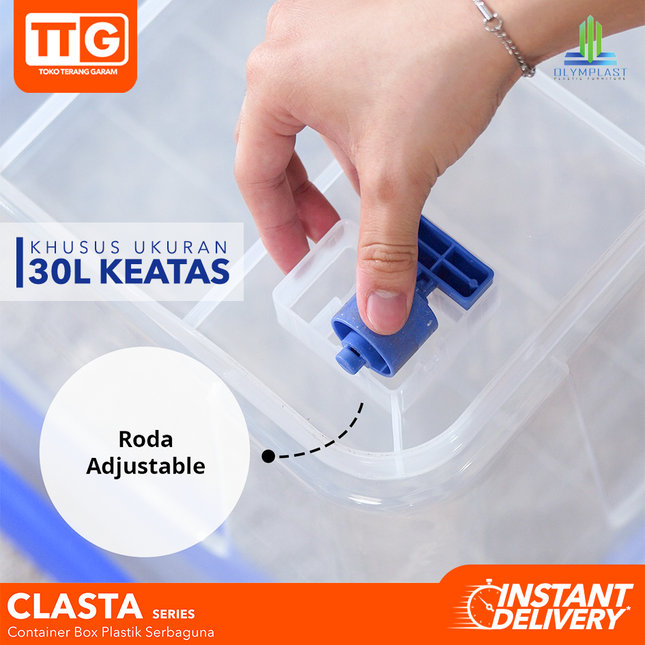 OLYMPLAST - CLASTA Box Container Serbaguna Plastic Bening