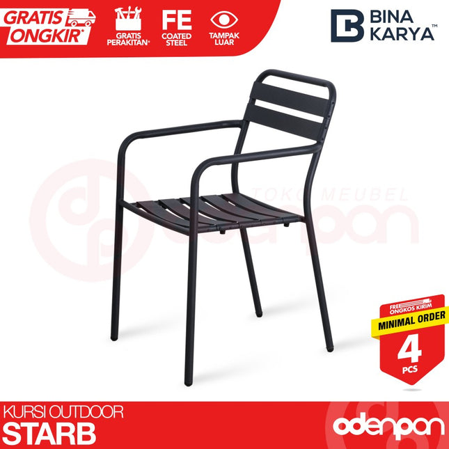 BINA KARYA - STAR B Kursi Santai / Kafe / Outdoor Chair Besi
