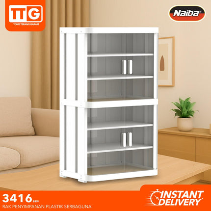 NAIBA NANDOS - MINI FOOD CABINET Lemari Makanan Plastik 3 & 6 Susun