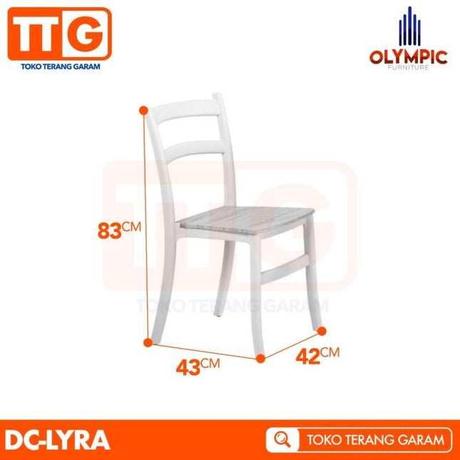OLYMPIC - DC LYRA Kursi Makan / Kafe Susun