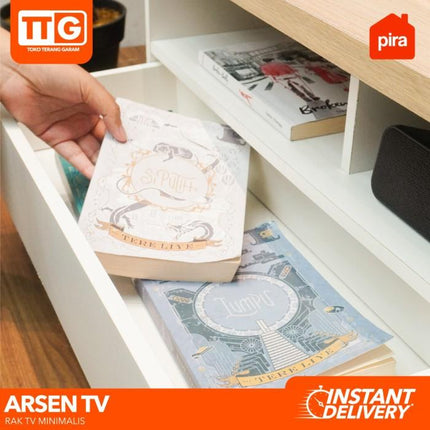 PIRA - ARSEN TV 153 Meja / Rak TV Dengan 2 Laci & Kaki 150 cm