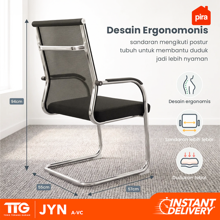 PIRA - JYN A VC Kursi Jaring Kantor / Hadap Minimalis
