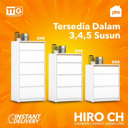 PIRA OX - HIRO CH Drawer Cabinet Bufet Laci 3 4 5 Susun