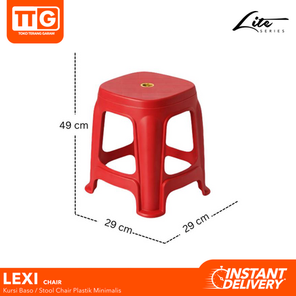 SANPULINE - LEXI STOOL Kursi Plastik Baso Tumpuk Cafe