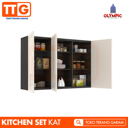 OLYMPIC - KAT Kitchen Set Gantung Mutiara Minimalis 3 Pintu