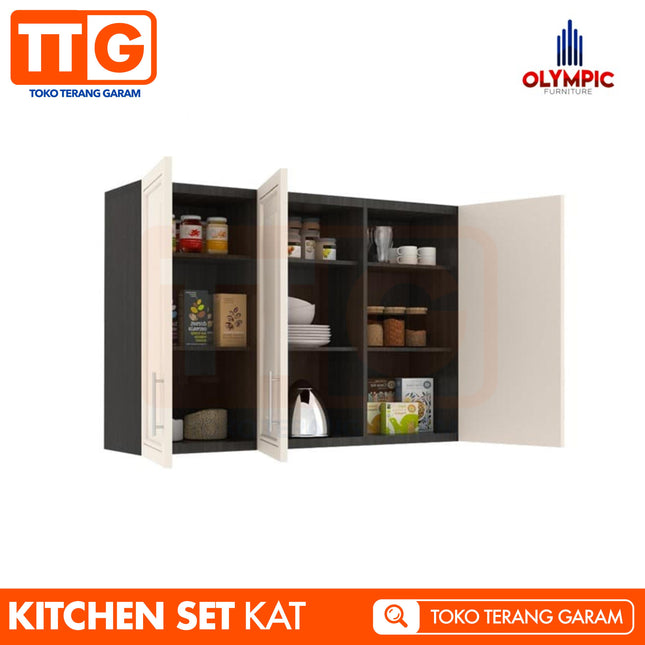 OLYMPIC - KAT Kitchen Set Gantung Mutiara Minimalis 3 Pintu