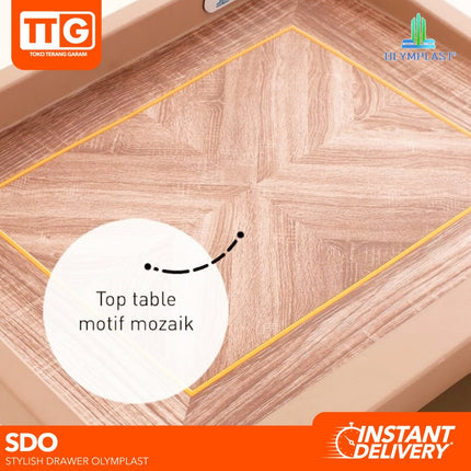 OLYMPLAST - SDO Stylish Drawer Cabinet Plastik 4 & 5 Susun
