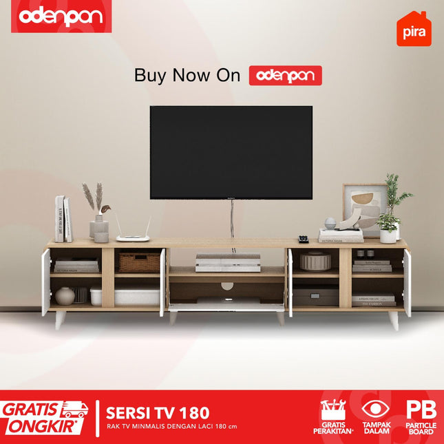 PIRA OX - SERSI TV180 Meja Rak TV Dengan Kaki 180 cm