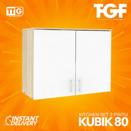TGF - KUBIK 80 Kitchen Set Atas 2 Pintu Rak Gantung Dapur Minimalis