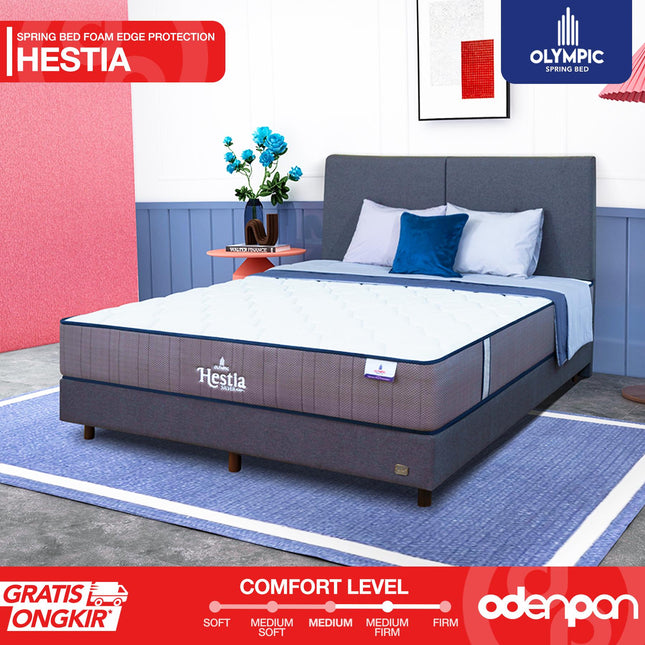 OLYMPIC - SET HESTIA Kasur Spring Bed Mattress Garansi Foam Edge Protection