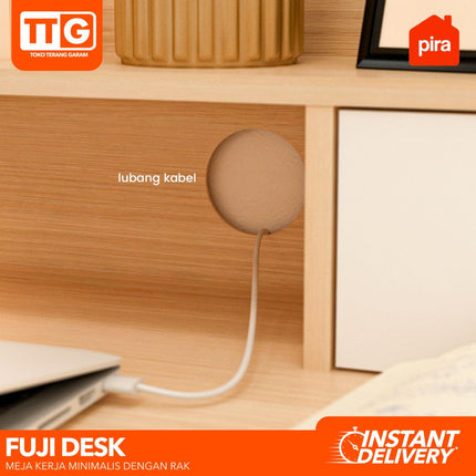PIRA OX - FUJI DESK Meja Belajar / Kerja / Tulis Dengan Rak 80 cm