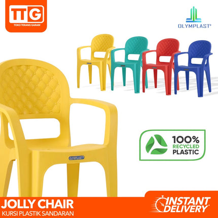 OLYMPLAST - JOLLY Kursi Plastik Sandaran Santai