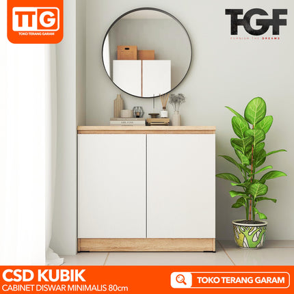 TGF - CSD KUBIK 80 Cabinet / Bufet Serbaguna Minimalis 2 Pintu