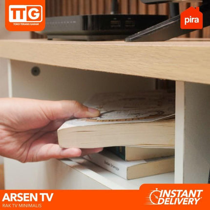PIRA - ARSEN TV 153 Meja / Rak TV Dengan 2 Laci & Kaki 150 cm