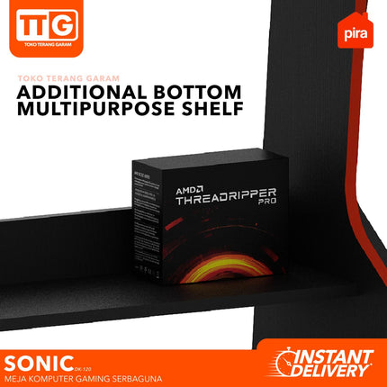 PIRA - SONIC DK Meja Gaming / Komputer / Kerja / Tulis Serbaguna 120 cm