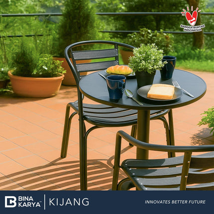 BINA KARYA - KIJANG Kursi Outdoor / Taman / Cafe Aluminium