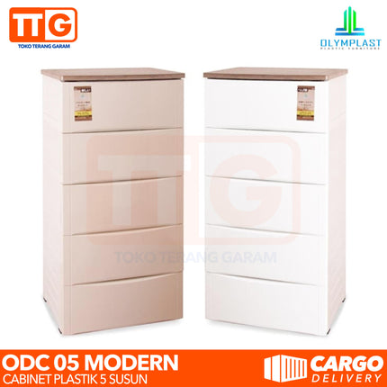 OLYMPLAST - ODC 05 MODERN Drawer Cabinet Plastik Laci 5 Susun
