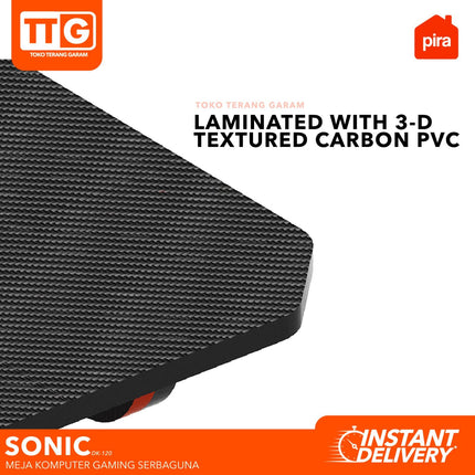 PIRA - SONIC DK Meja Gaming / Komputer / Kerja / Tulis Serbaguna 120 cm