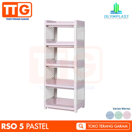 OLYMPLAST - RSO 05 Rak Plastik Serbaguna Dapur Toilet 5 Susun