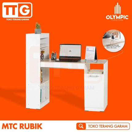 OLYMPIC - MTC RUBIK Meja Kantor / Belajar / Tulis Dengan Rak