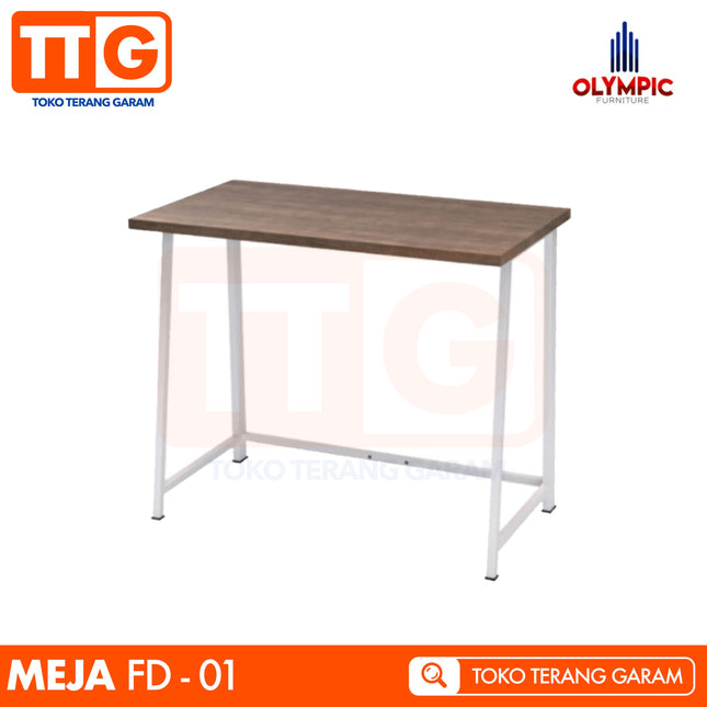 OLYMPIC - FD-01 Meja Belajar / Tulis Lipat Kaki Besi