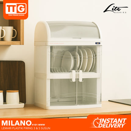 NAIBA - MILANO Rak Piring Plastik 3 & 5 Susun