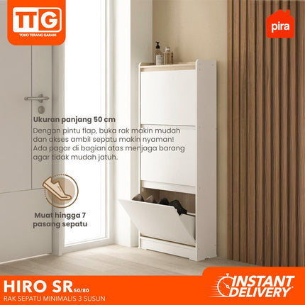 PIRA OX - HIRO SR Rak / Lemari Sepatu Swiing 50 / 80 cm