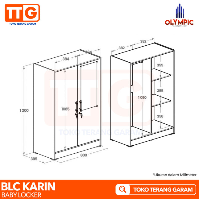 OLYMPIC G-STAR - BLC KARIN Lemari Pakaian Anak & Baby Locker