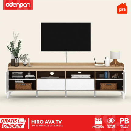 PIRA OX - HIRO AVA TV Meja / Rak TV Dengan Kaki 160 / 200 cm