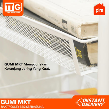 PIRA - GUMI MKT Rak / Trolley Besi 3 4 5 Susun Dengan Roda