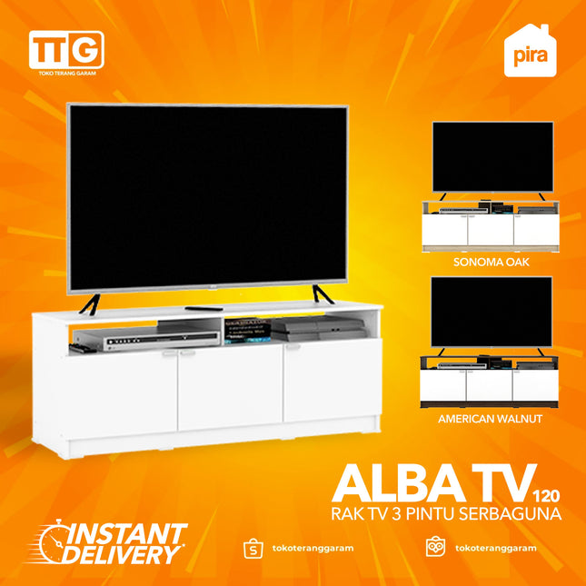 PIRA - ALBA TV 120 Meja / Rak TV Minimalis 120 cm