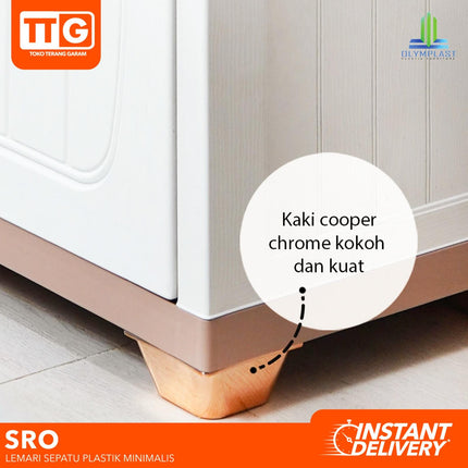 OLYMPLAST - SRO SW Rak Sepatu Plastik Minimalis Tarik 2 & 3 Susun