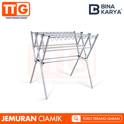 BINA KARYA - CIAMIK Jemuran Baju / Rak Hnaduk 100 cm