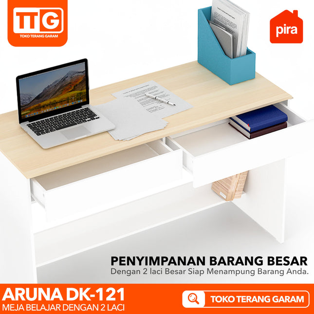 PIRA OX - ARUNA DK 121 Meja Belajar / Kerja / Kantor Dengan Laci 120 cm
