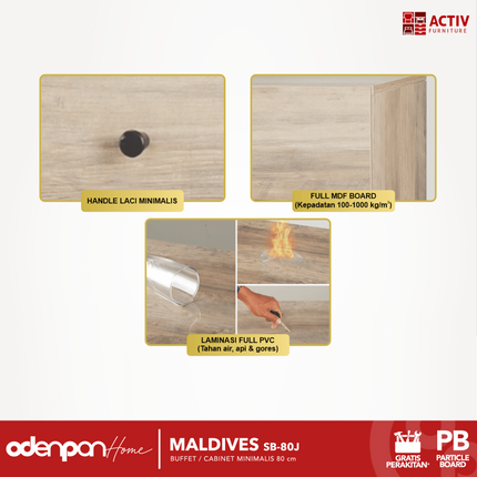 ACTIV AVANTI - MALDIVES SB80 J Rak Minimalis Modern Serbaguna