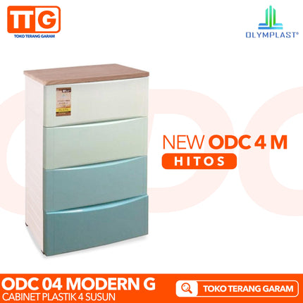 OLYMPLAST - ODC 04 MODERN Drawer Cabinet Plastik Laci 4 Susun
