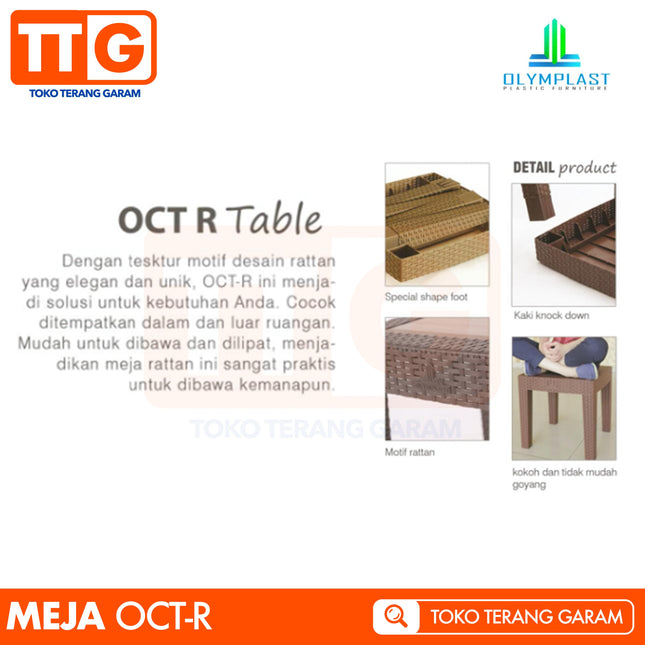 OLYMPLAST - OCT R Meja Tamu Coffee Table Plastik