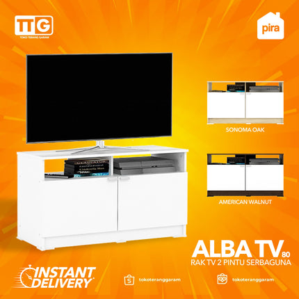 PIRA - ALBA TV 80 Meja / Rak TV Minimalis 80 cm