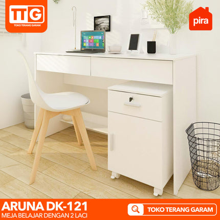 PIRA OX - ARUNA DK 121 Meja Belajar / Kerja / Kantor Dengan Laci 120 cm
