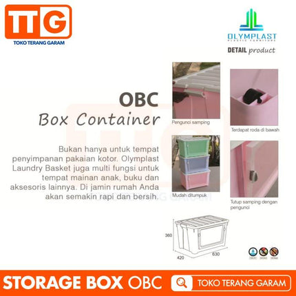 OLYMPLAST - OBC Box Container Serbaguna Plastic Storage 62 Liter